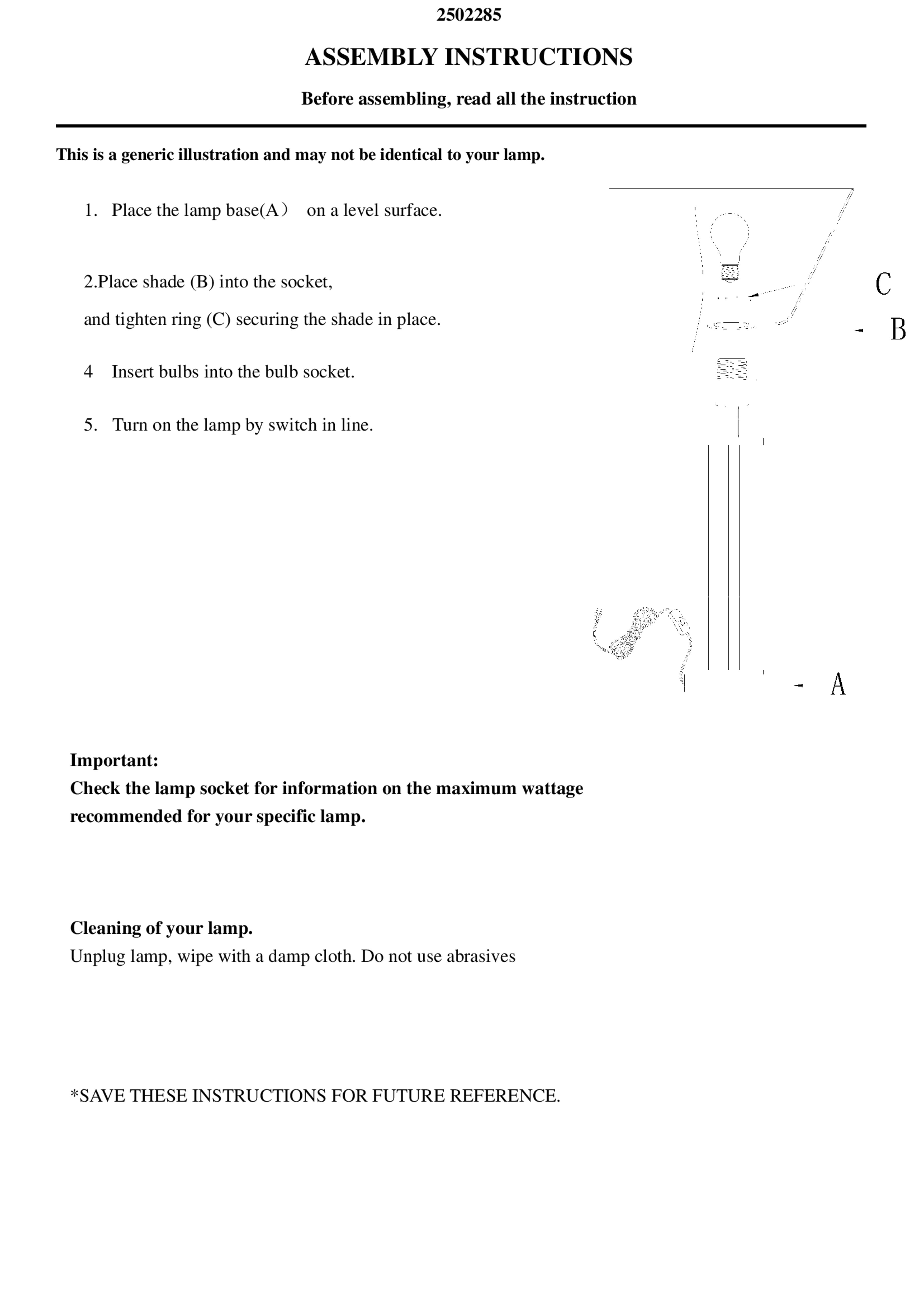 Doni Fluted Glass & Chrome Table Lamp